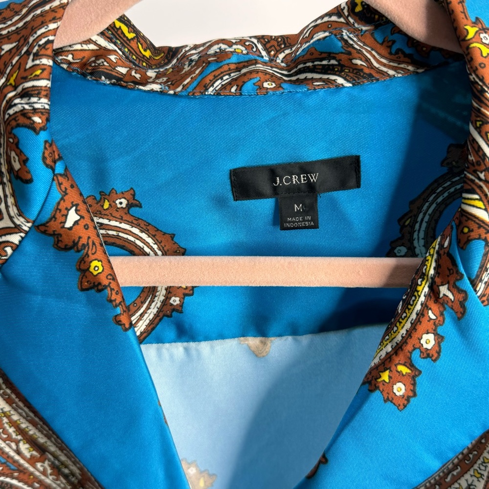 J Crew Drapey Button Collared Blouse - image 6